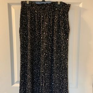SOLD ❤️BP Black Floral Pants in size S Peplum waist